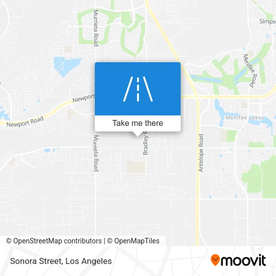 Sonora Street map