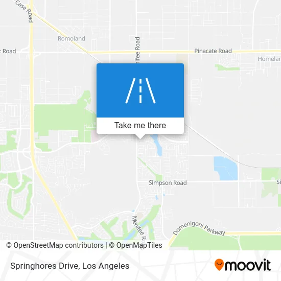 Springhores Drive map