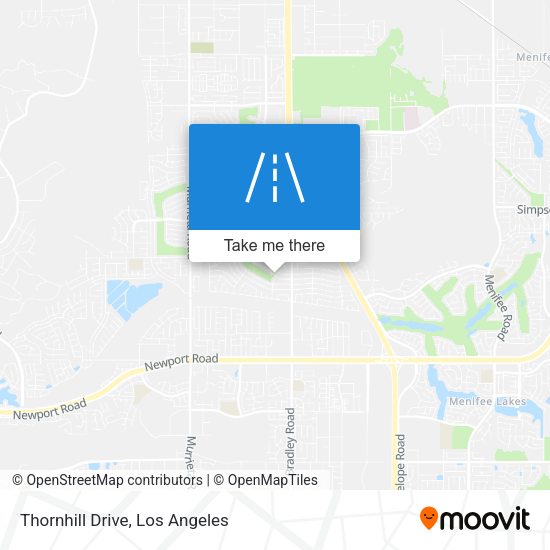 Mapa de Thornhill Drive