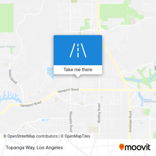 Topanga Way map