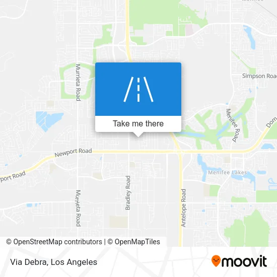 Via Debra map