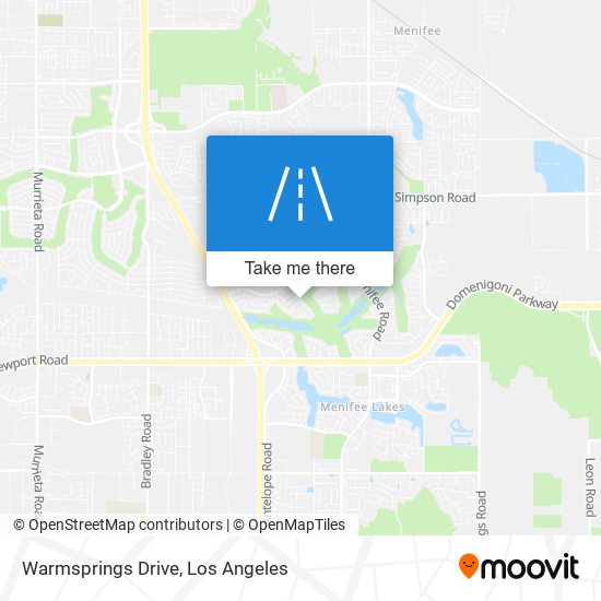 Warmsprings Drive map