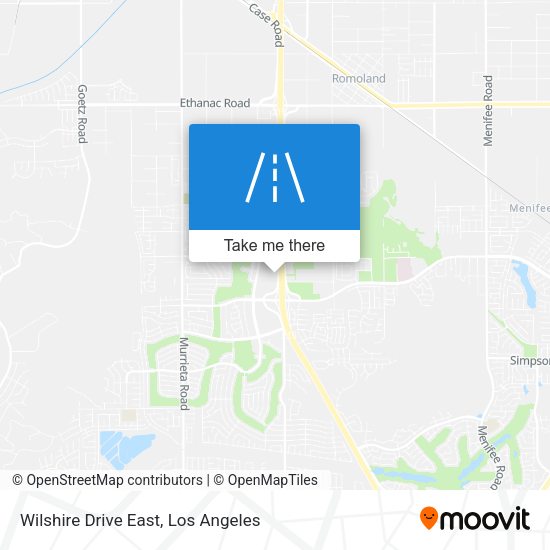 Mapa de Wilshire Drive East