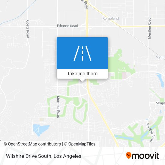 Wilshire Drive South map