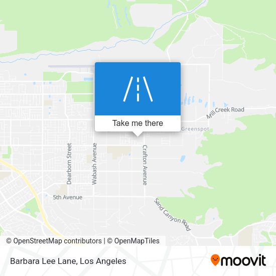Mapa de Barbara Lee Lane