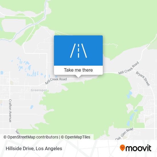 Hillside Drive map