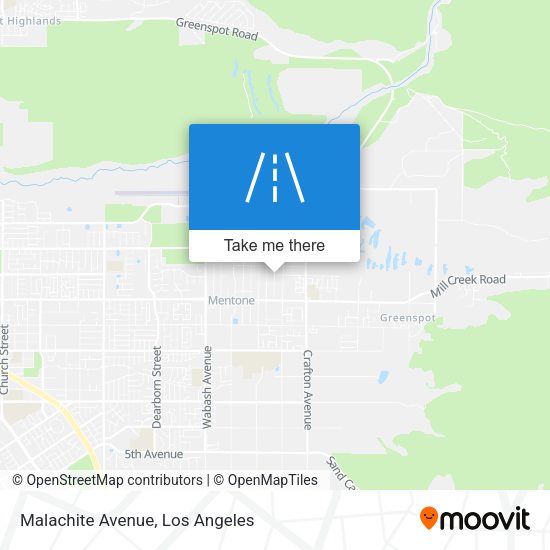 Malachite Avenue map