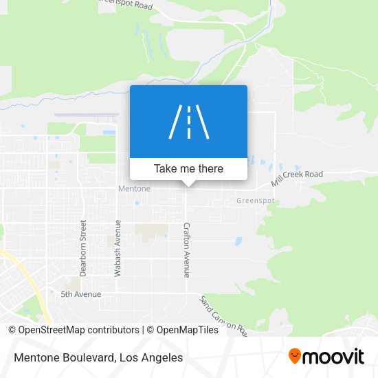 Mapa de Mentone Boulevard