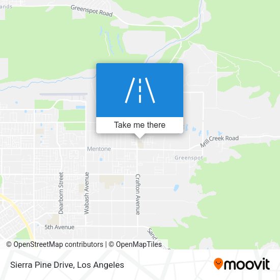 Sierra Pine Drive map