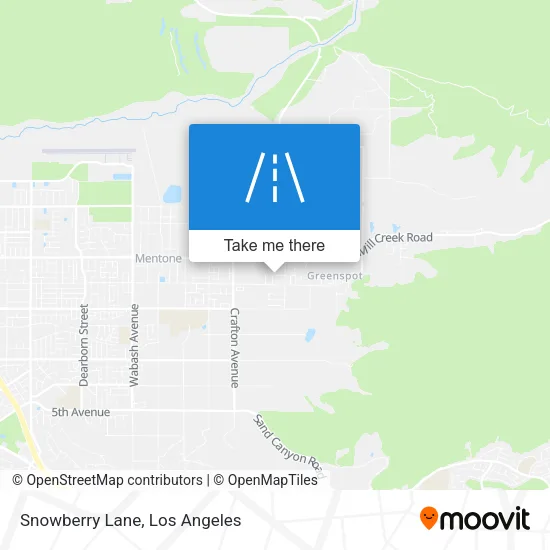 Snowberry Lane map