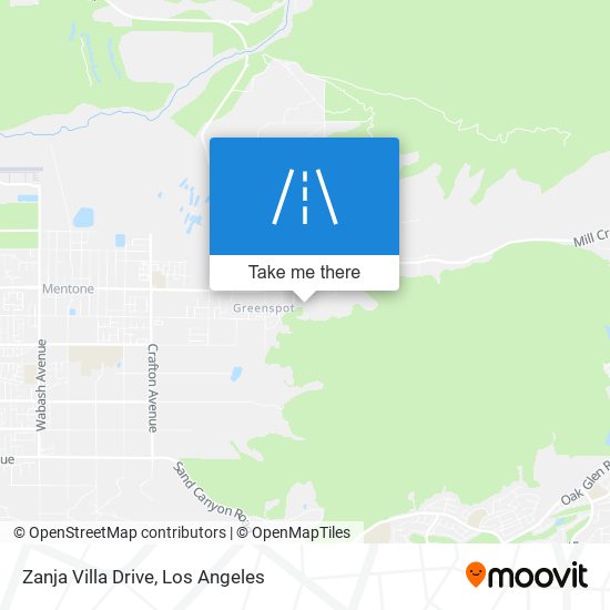 Zanja Villa Drive map