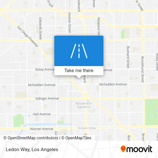 Ledon Way map