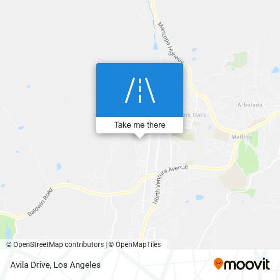 Avila Drive map