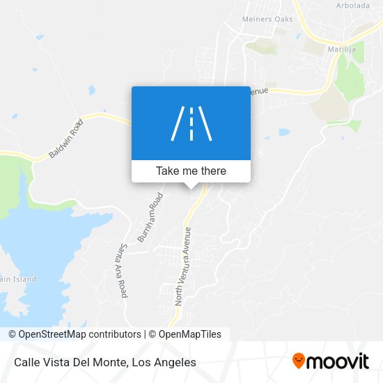 Calle Vista Del Monte map