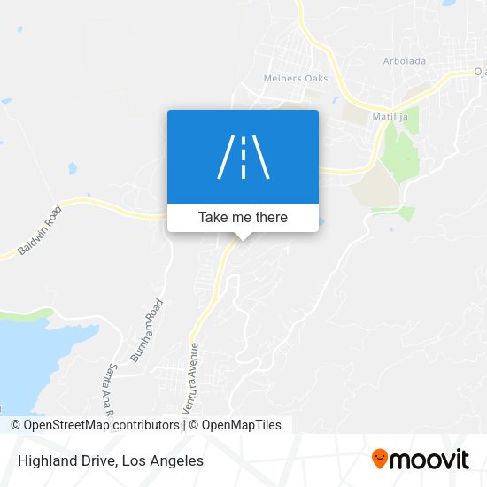 Mapa de Highland Drive
