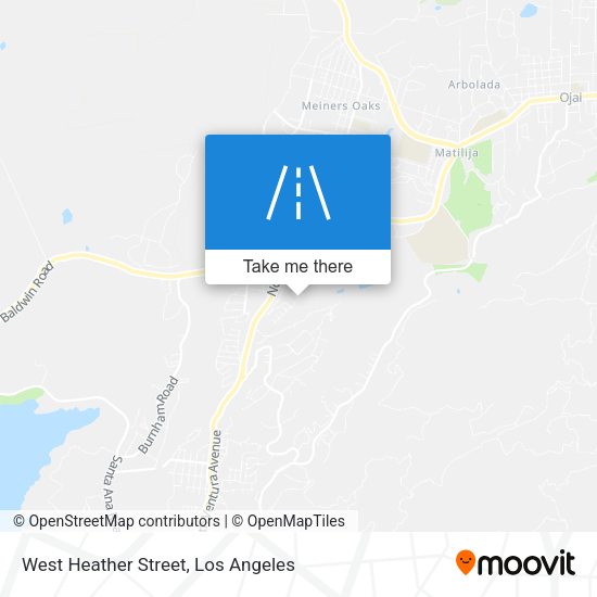 West Heather Street map