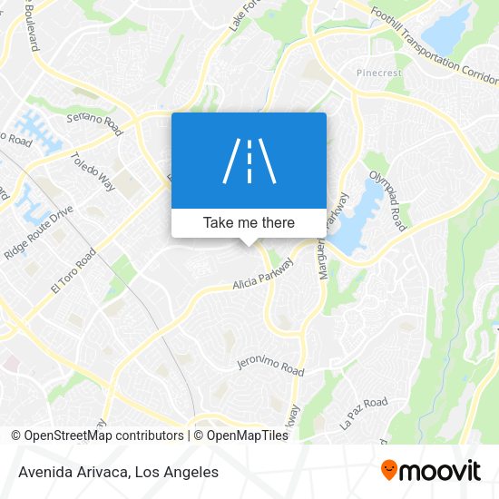 Mapa de Avenida Arivaca