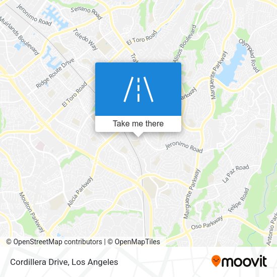 Mapa de Cordillera Drive