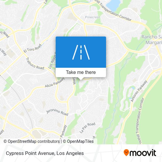 Cypress Point Avenue map