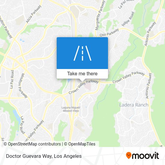 Doctor Guevara Way map