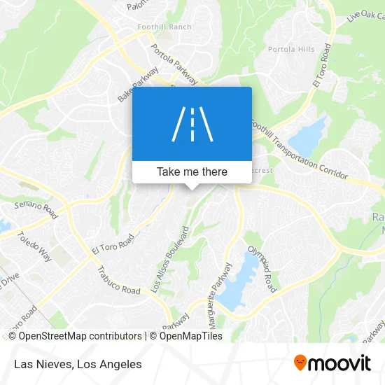 Las Nieves map