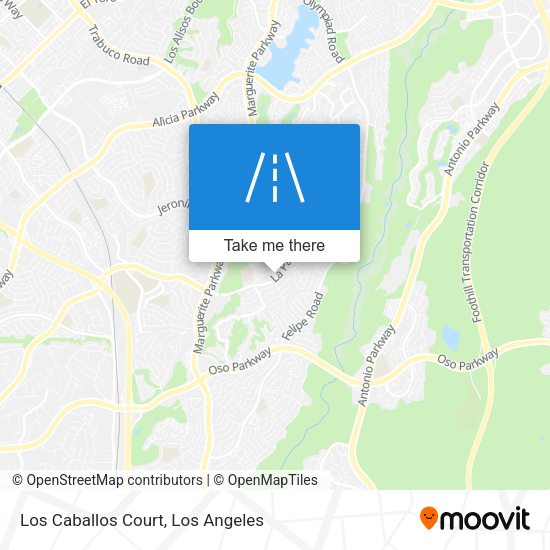 Los Caballos Court map