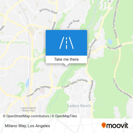 Mapa de Milano Way