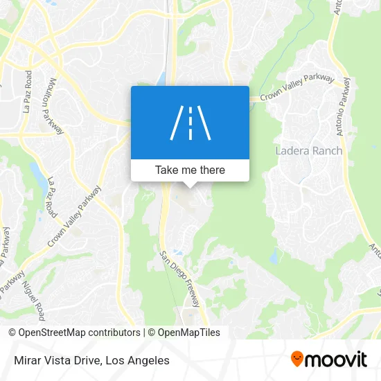 Mirar Vista Drive map