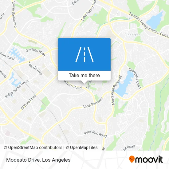 Modesto Drive map