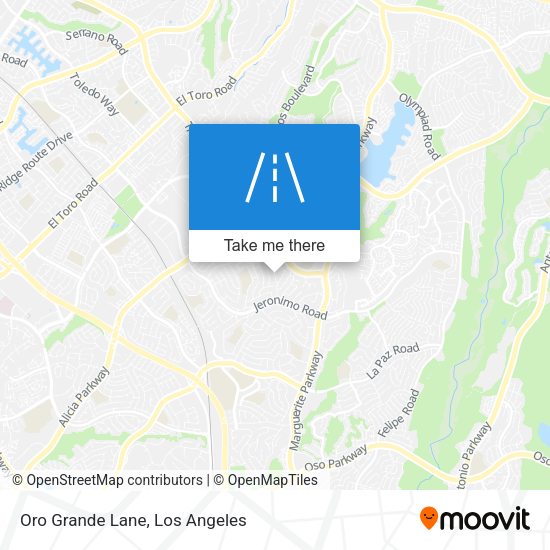 Oro Grande Lane map