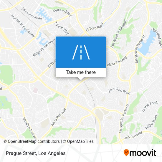 Mapa de Prague Street