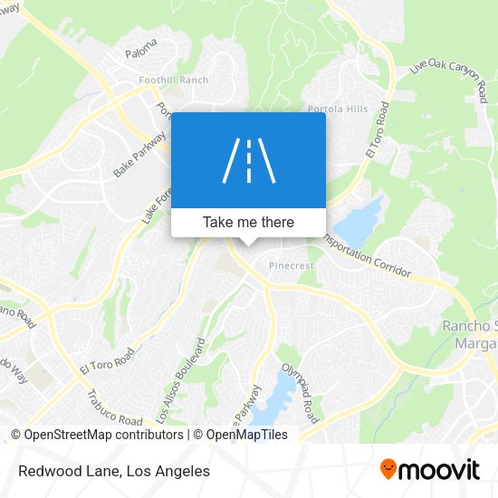 Mapa de Redwood Lane