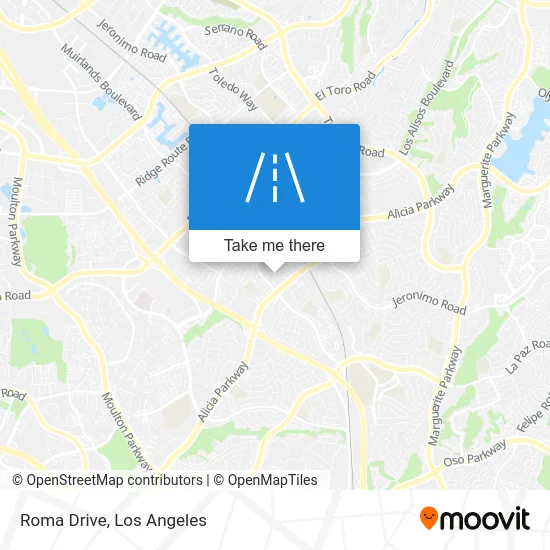 Roma Drive map