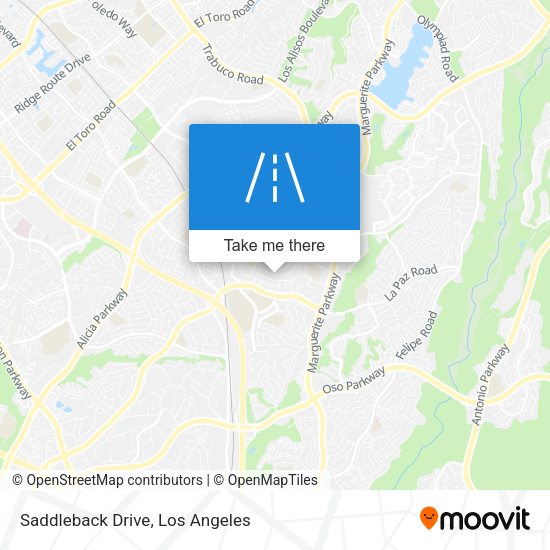Saddleback Drive map