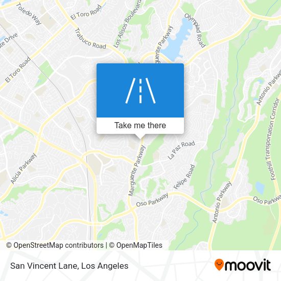 San Vincent Lane map