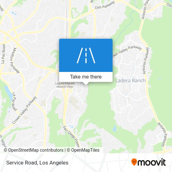 Mapa de Service Road