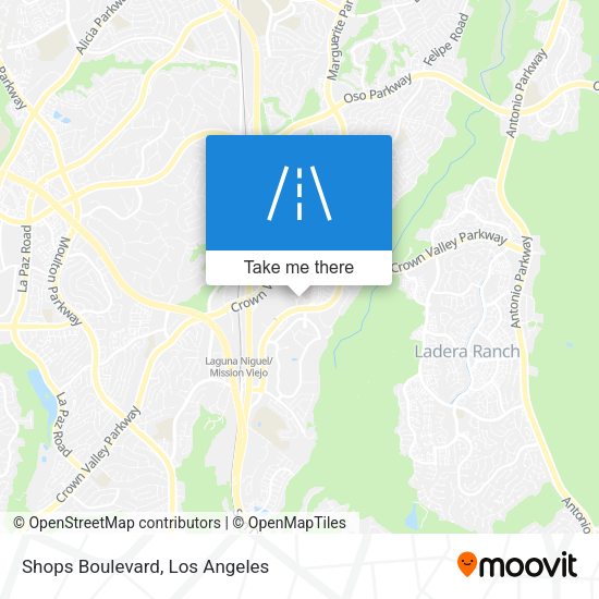 Mapa de Shops Boulevard