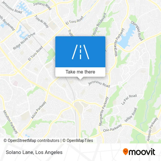 Solano Lane map