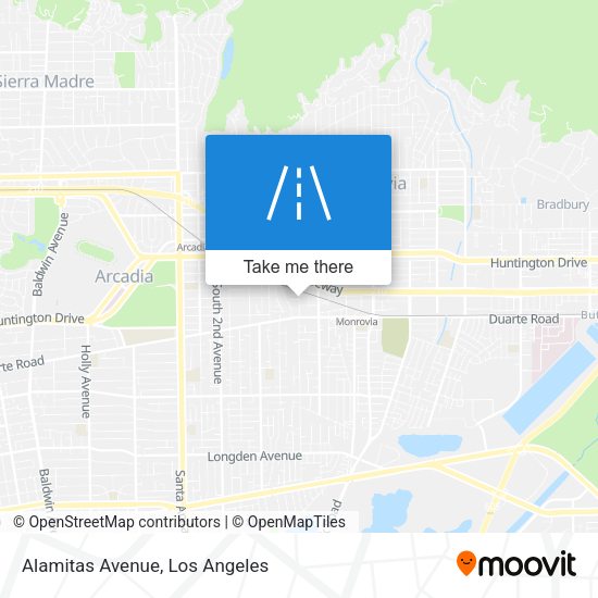 Alamitas Avenue map