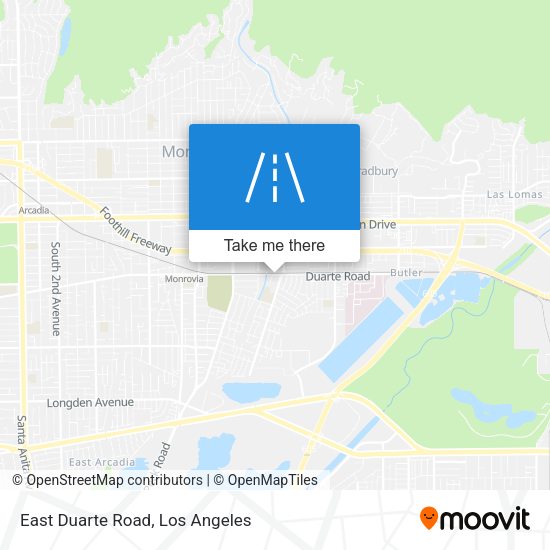 Mapa de East Duarte Road