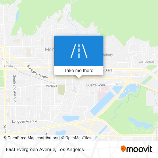 East Evergreen Avenue map