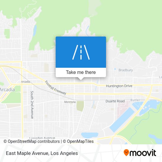 Mapa de East Maple Avenue