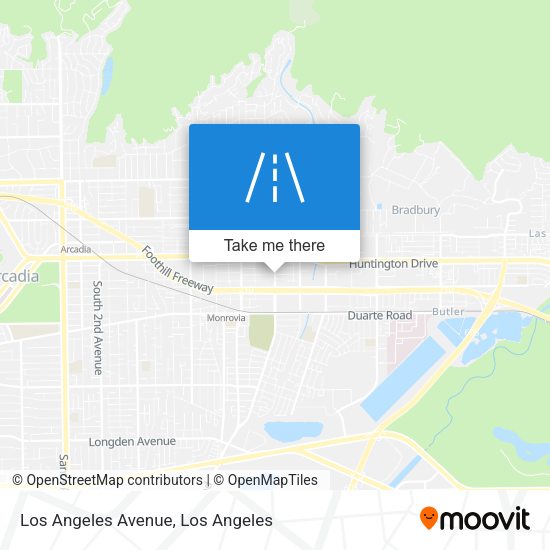 Mapa de Los Angeles Avenue