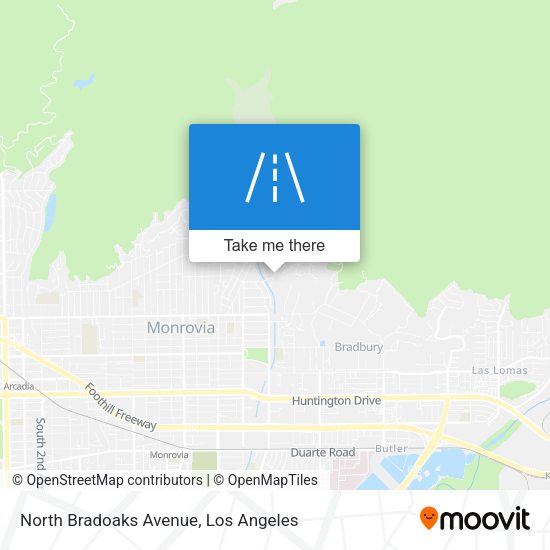 North Bradoaks Avenue map