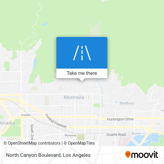 North Canyon Boulevard map
