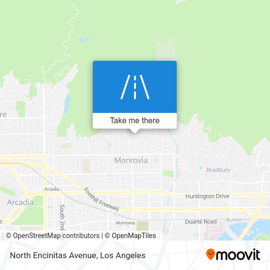 North Encinitas Avenue map