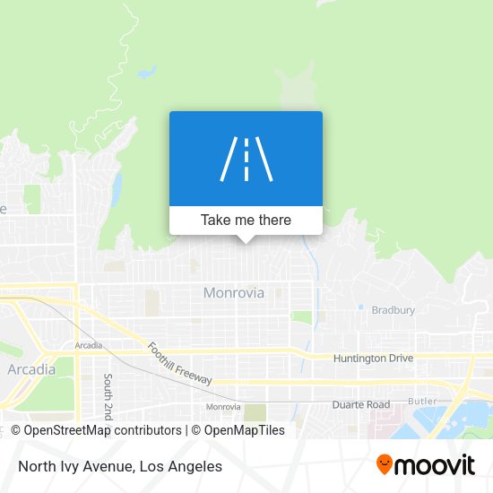 Mapa de North Ivy Avenue