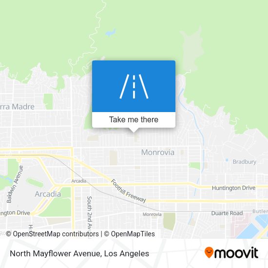 Mapa de North Mayflower Avenue