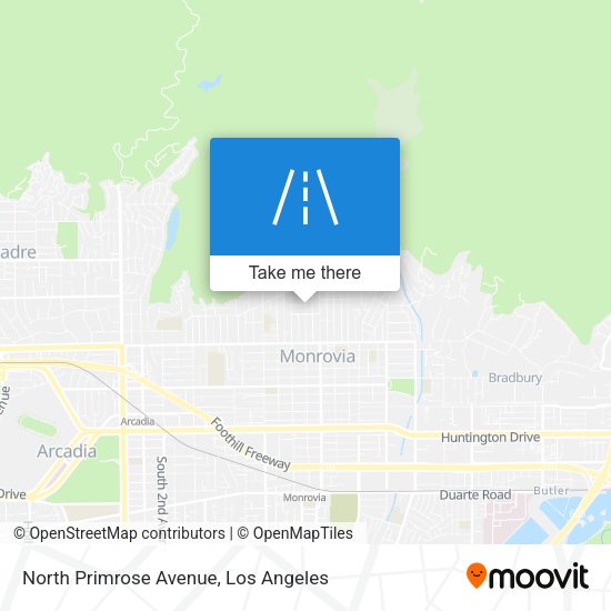 Mapa de North Primrose Avenue