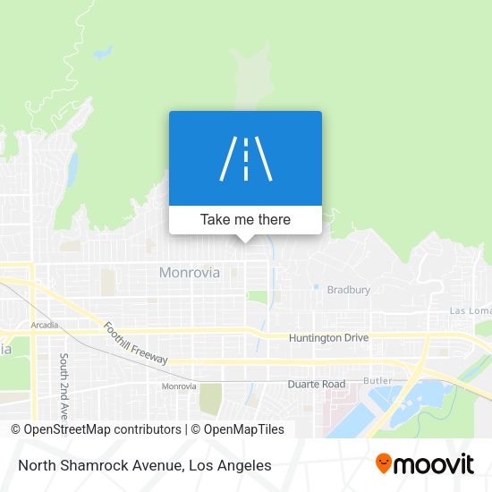 North Shamrock Avenue map